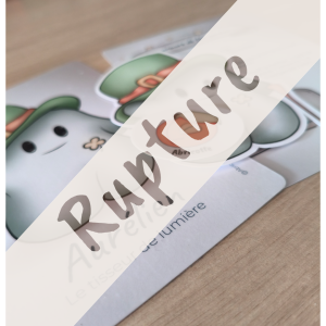 Carte pépite Aurélien - Sticker textile repositionnable enfant - Chance & Confiance